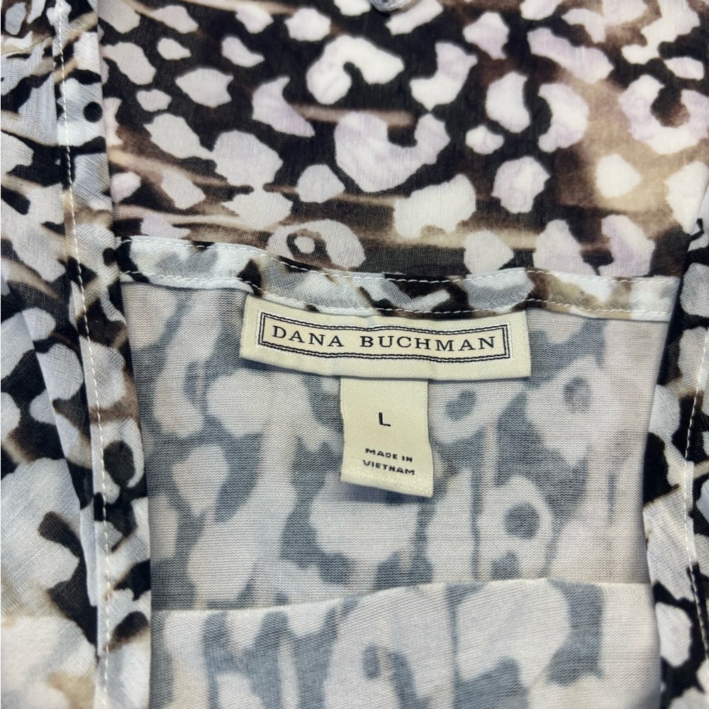 🍄Dana Buchman leopard Print Top - Picture 2 of 2
